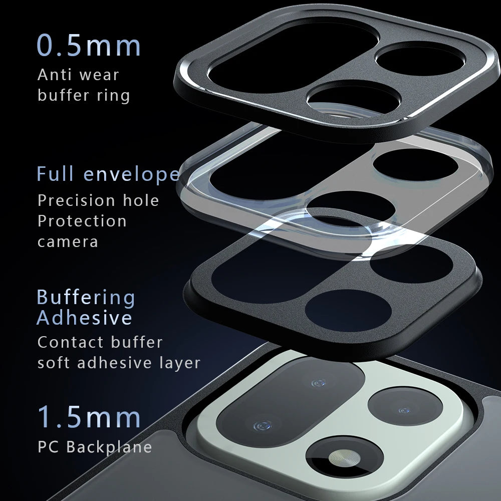 For OnePlus 15 Airbag Super Protection Soft Clear Matte Back Cover For OnePlus 15 5G Phone Case