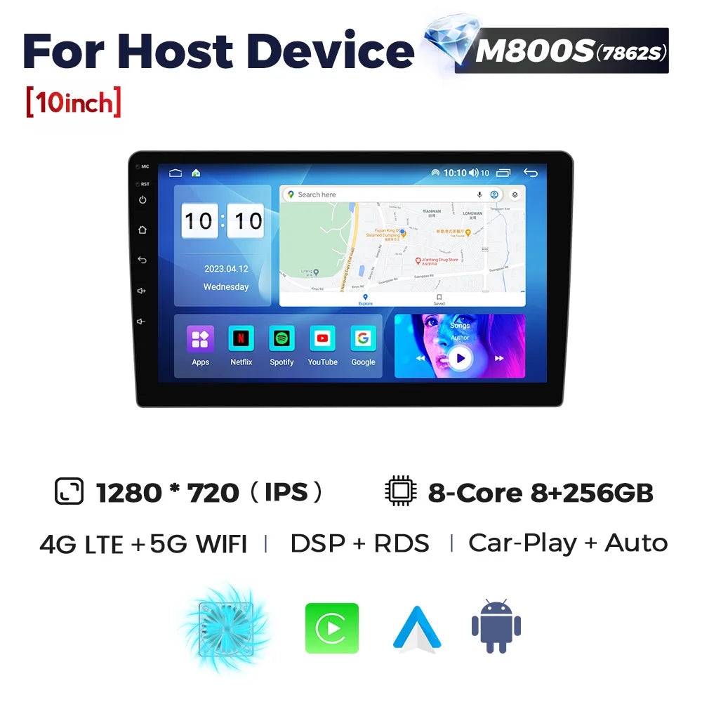 MEKEDE New Android System 7862 8Core DSP Car Multimedia for VW Toyota Universal Autoradio with Carplay RDS GPS BT 4G LTE 5G Wifi