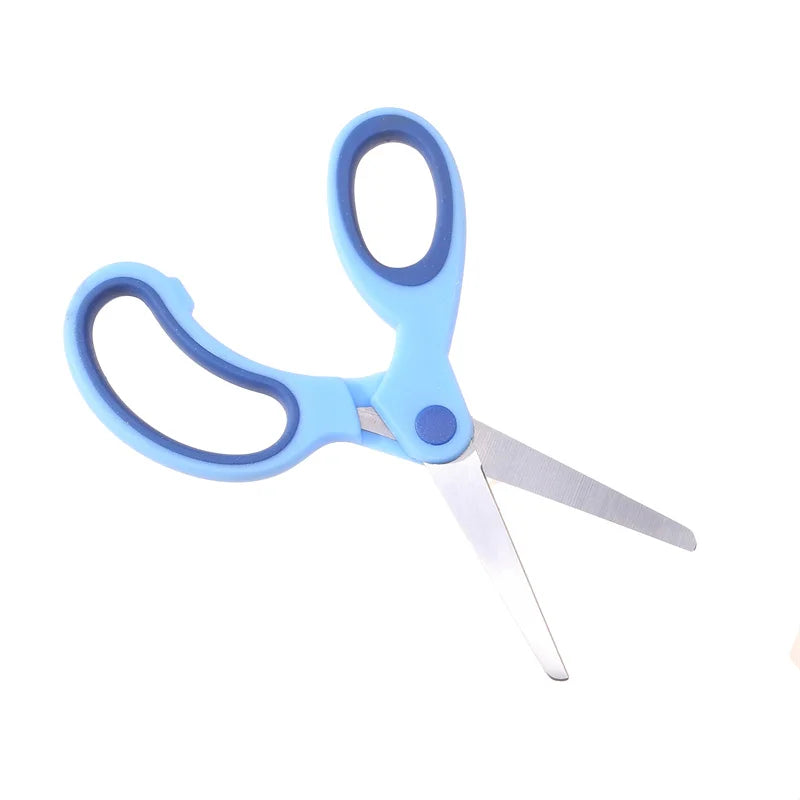 Safty Scissors For Kids Student DIY Paper Children's Left-handed Scissors Scissors With Sleeve Cutting Tool Stationery