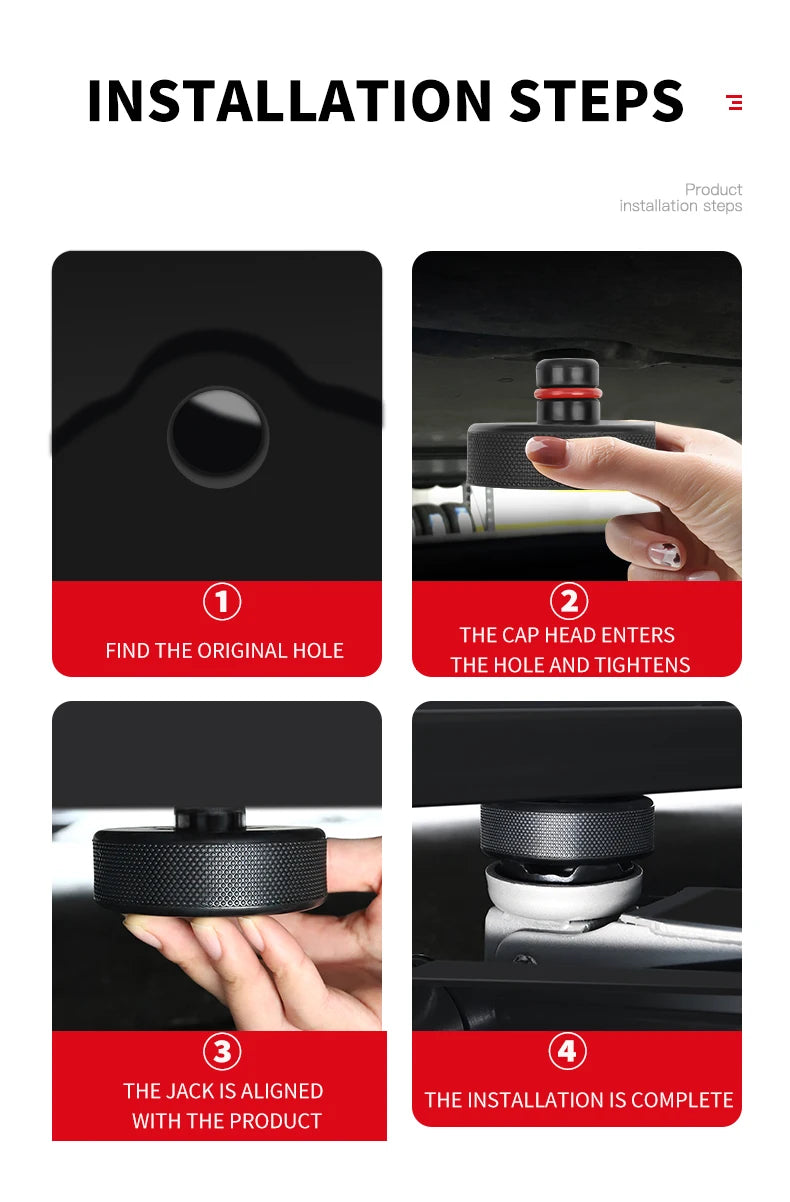 4pcs Lifting Jack Pads for Tesla Model 3 Y S X Highland 2024 2023 2022 Accessories Rubber Pucks Chassis Lift Stands Adapter Case