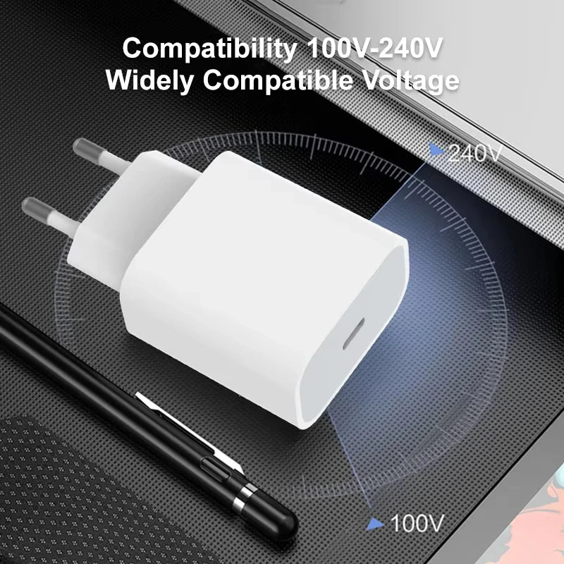 30W PD Fast Charger for Charging Box Brick PD 30W USB C Quick Fast Charger Power Adapter Cube for iPhone Samsung Xiaomi Huawei