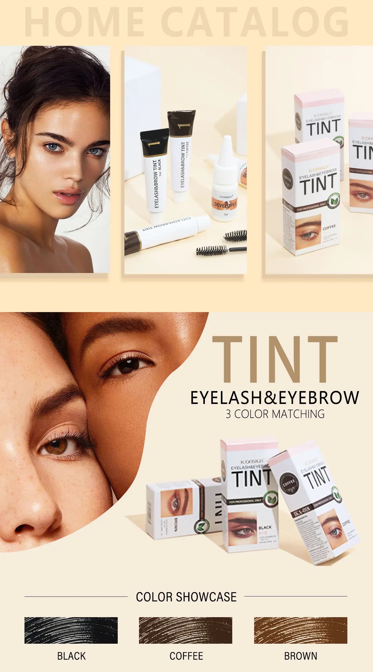 ICONSIGN Lash Lift Kit,Eyelash Perm Kit,Lash Lift and Tint Kit Professional Eyebrows Dye Lash Extension Set Semi-Permanent