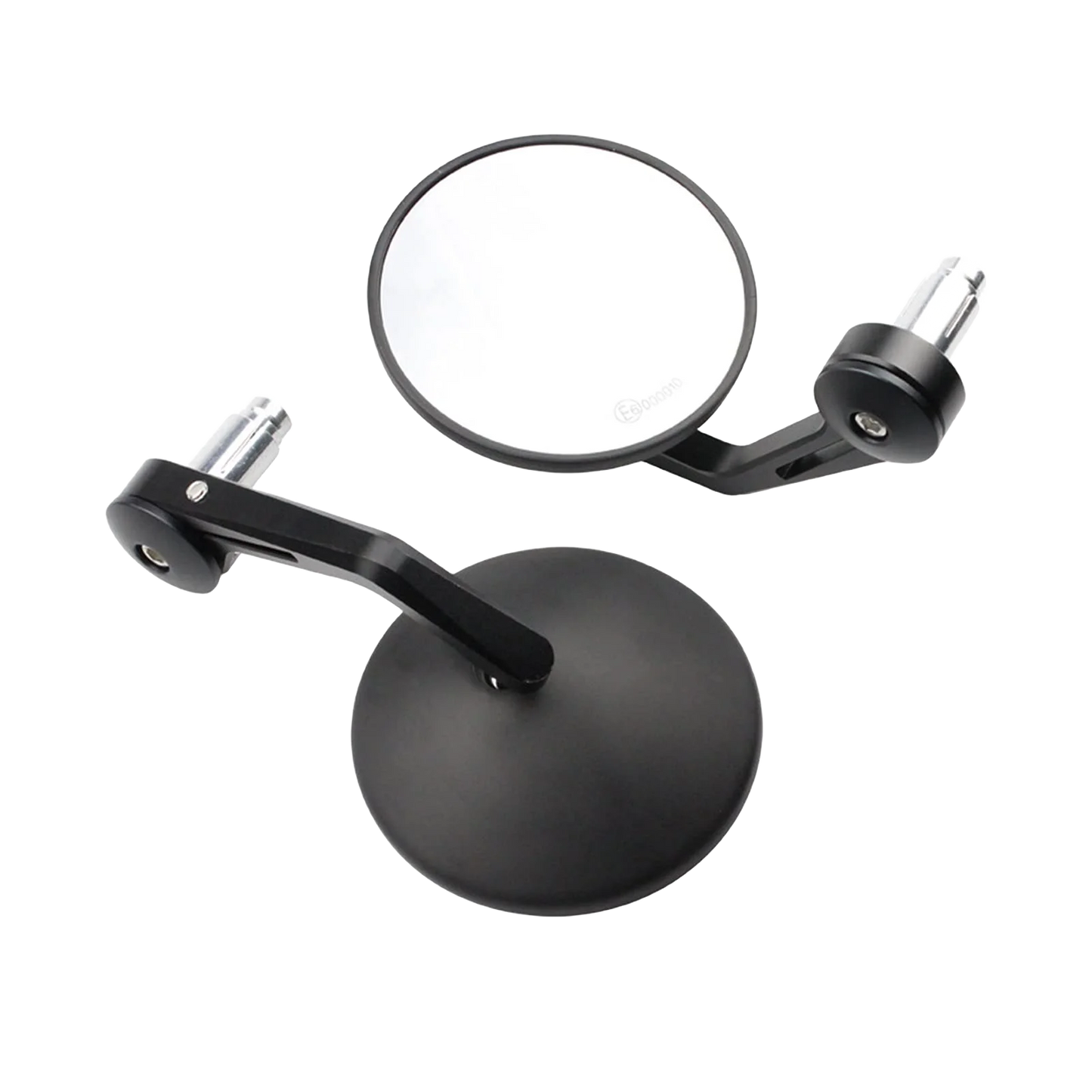 7/8"Motorcycle Handle Bar End Mirrors Black Side Mirror For Yamaha MT/FZ/TMA Kawasaki Z650-up Honda CB-R Rearview Mirror