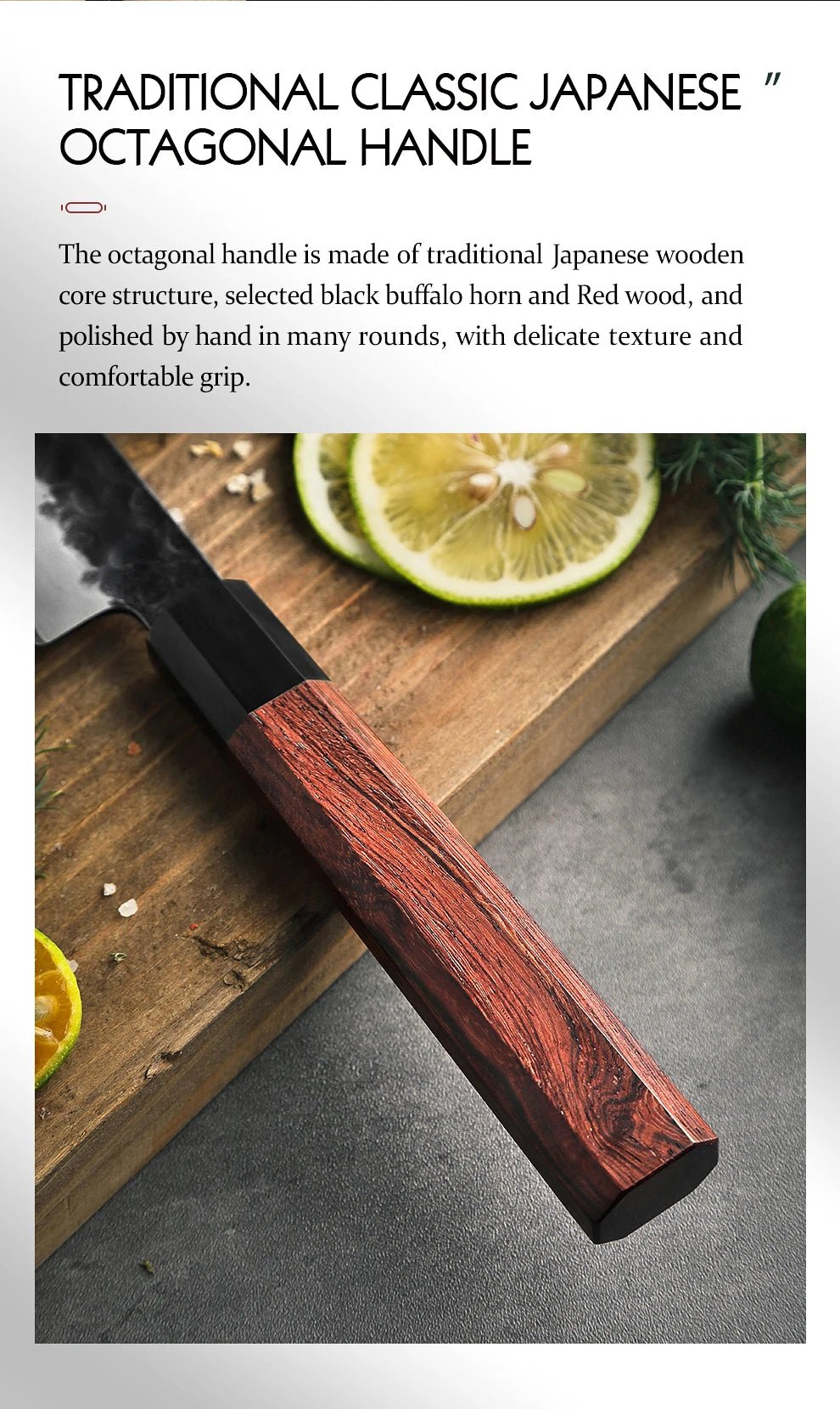 HEZHEN 5.5 Inches Utility Knife Stainless Steel Kitchen Cooking Knives Rosewood Handle With Gift Box Three-layer Composite Steel