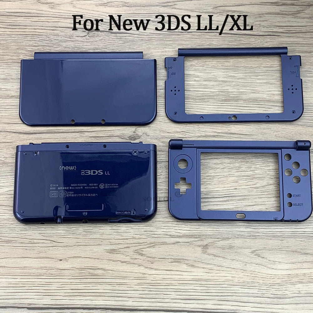 Full Set Housing Shell Case with Buttons Screws Replacement Console Case Faceplate Cover Plate For NEW 3DS LL/XL Dropshipping