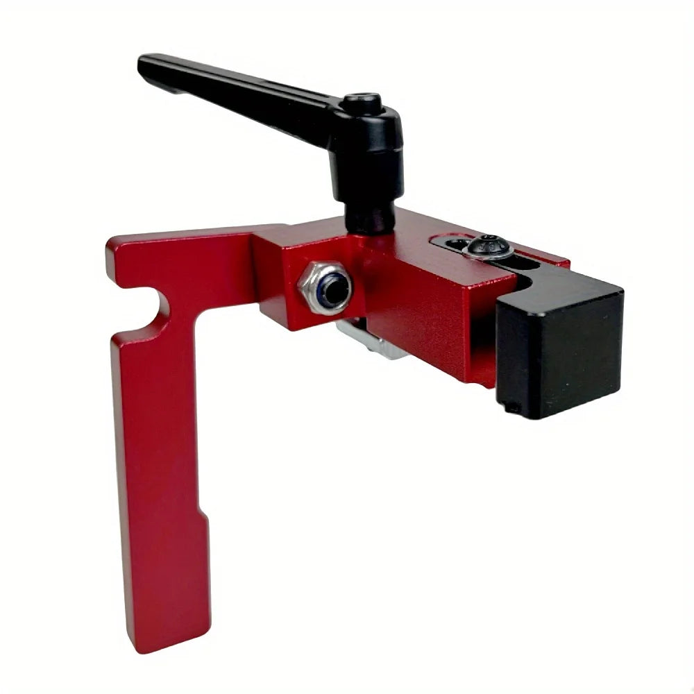 Slide Rail Aluminum Alloy Block Chute Limiter DIY Tools, Miter Track Stopper Mulit-Slot Fence Sliding Limiter Locator