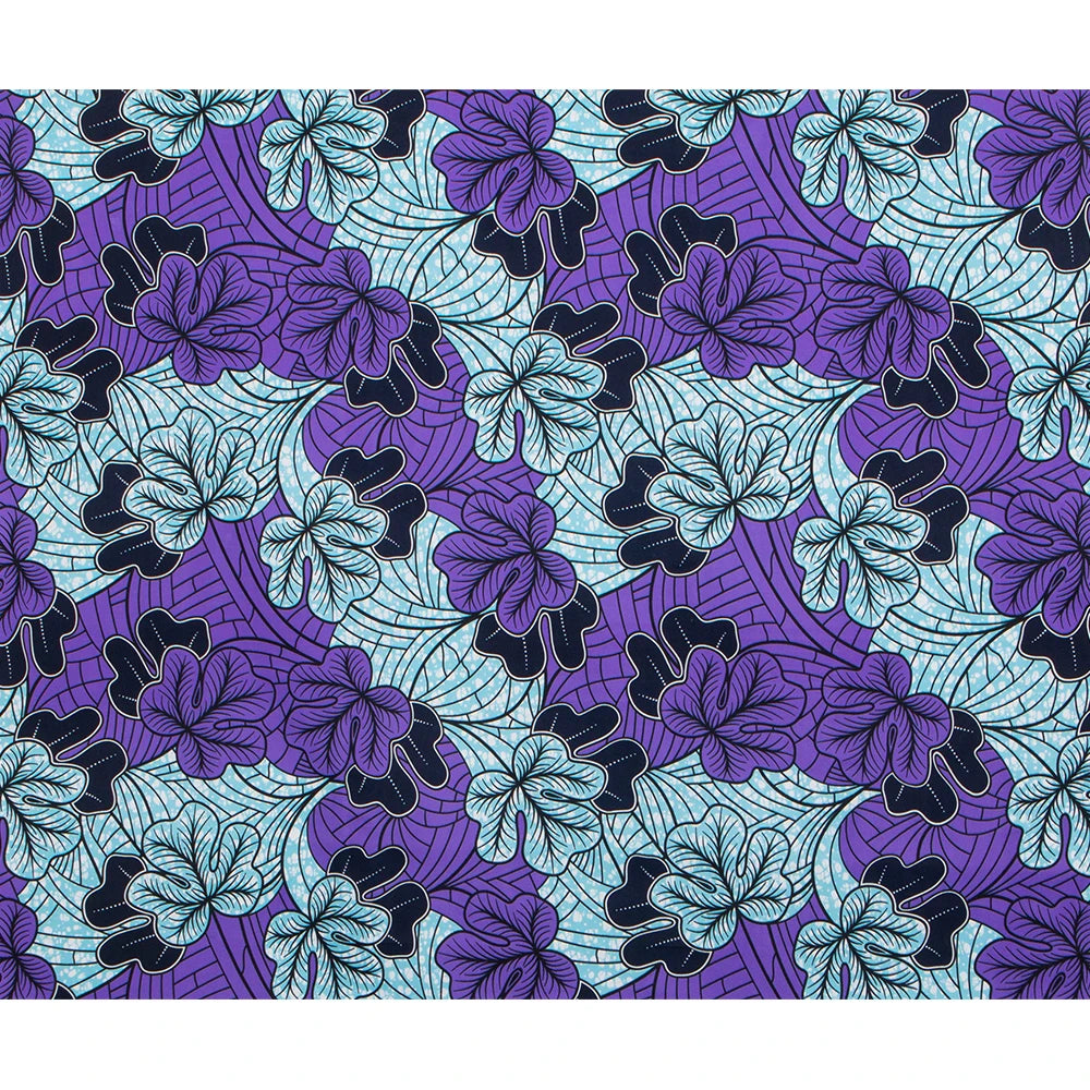 XIAOHUAGUA 6 Yards Ankara Polyester Wax Prints Fabric High Quality 6 Yards African Fabric for Party Dress