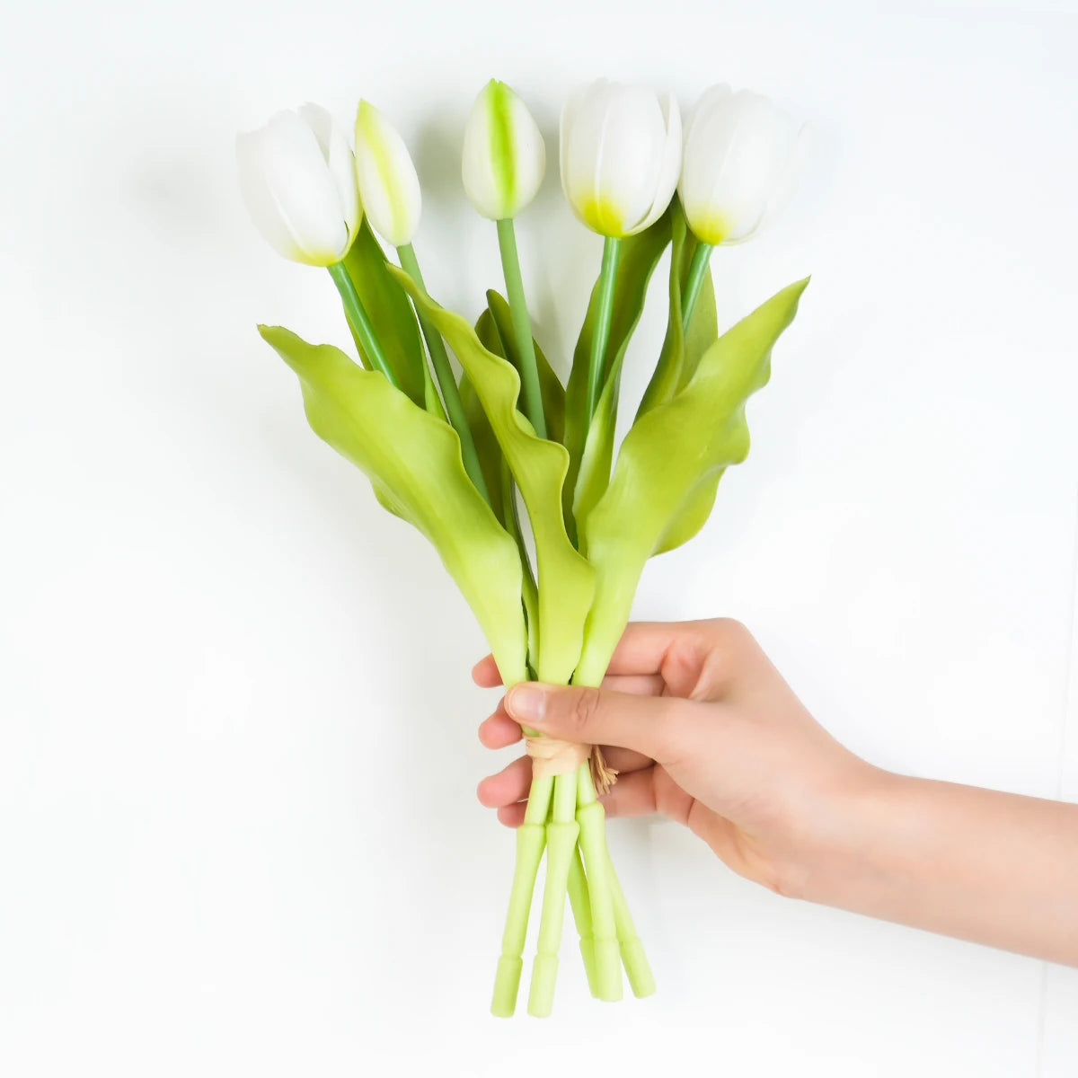 5pcs Artificial Tulip Bouquet Silicone Fake Flowers Party Decoration Living Room Table Centerpiece Floral Arrangement Decoration