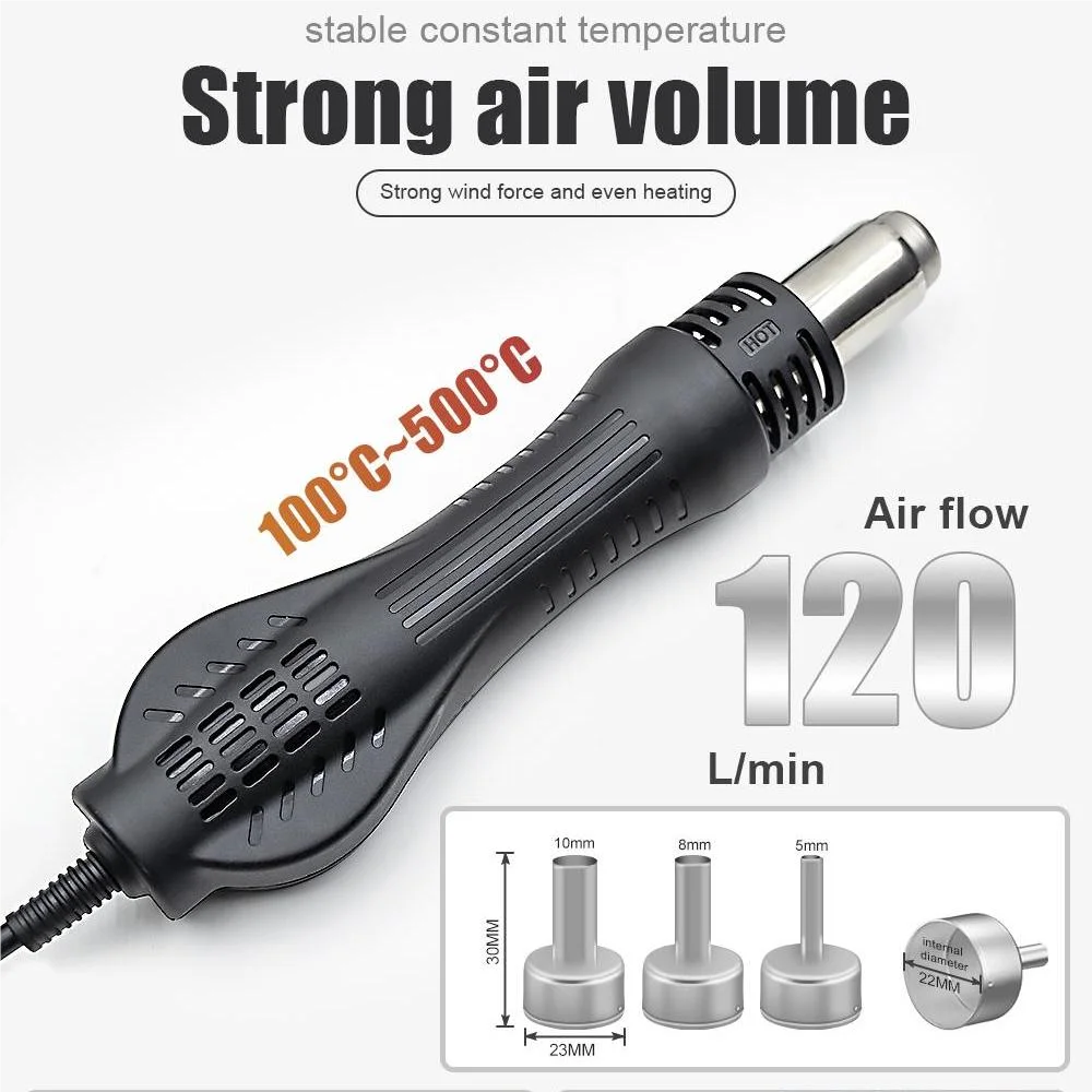 JCD 2 in 1 Soldering Station 8586 LCD Digital Display SMD Rework Hot Air Gun Soldering Iron 220V 110V ESD Welding Repair Tools