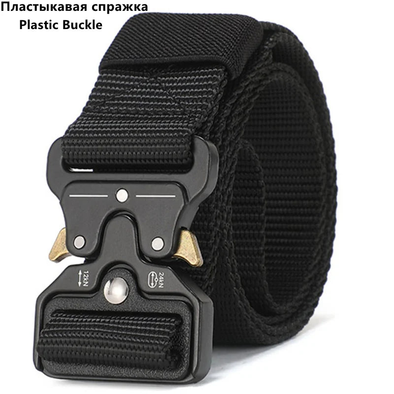 Men Belt Outdoor Hunting Outdoors Belt Multi-Function Buckle Nylon Belt High Quality Canvas Belt