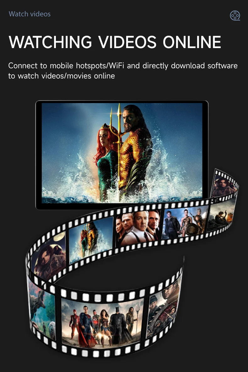 13" Headrest Monitor Android 12 Car Display IPS  2K HD For Car Rear Seat Tablet Touch Screen Video Music TV Player HDMI Input