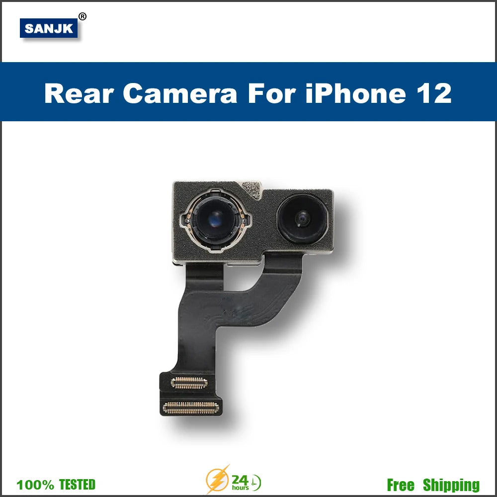 Rear Camera For iPhone 12 Back Camera Rear Main Lens Flex Cable Camera