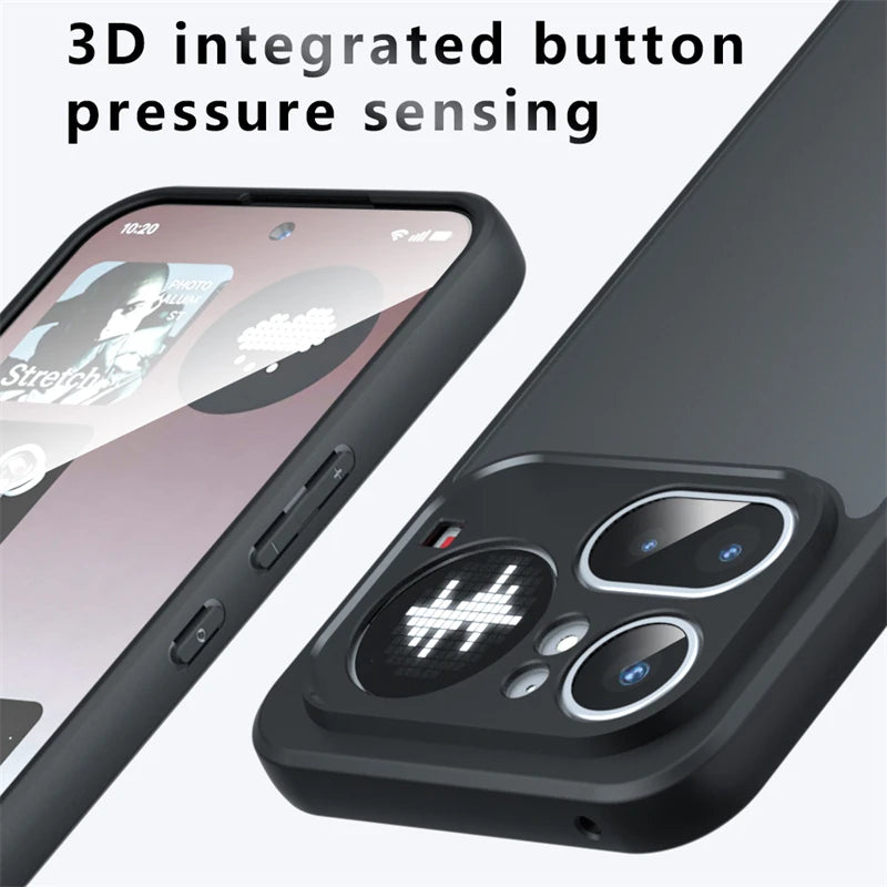 For Nothing Phone 4a Pro Case Matte Transparent Back Cover Protect Shell Shockproof Bumper