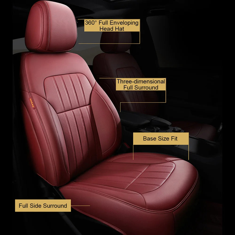 For Land Rover Range Rover Velar 2017 2018 2019 2020 Faux Leather Custom Car Seat Covers Full Set Interior Protector Accessories