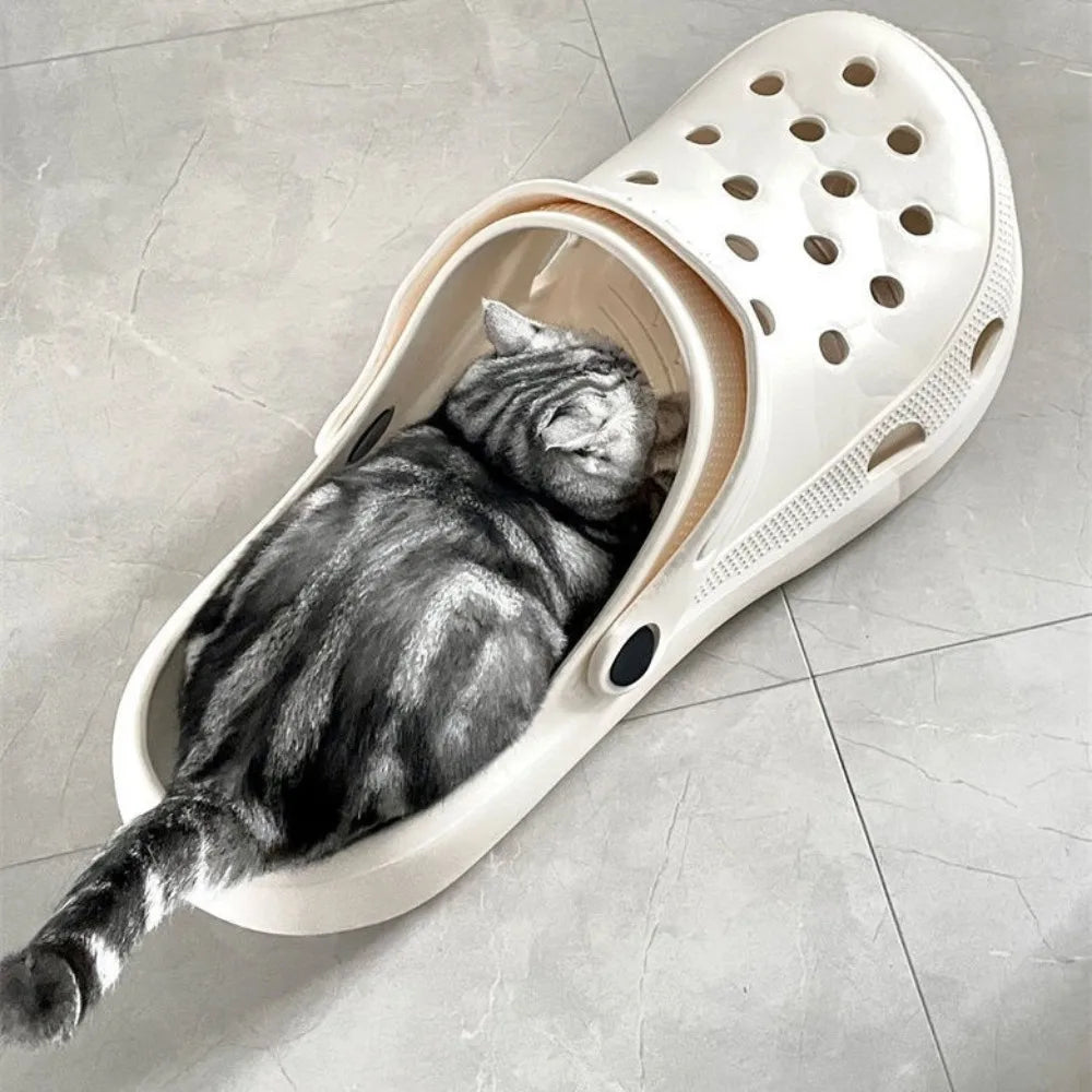 Crocs Big Cat Beds and Furniture Breathable Funny and Creative design House for Cats Comfortable Cat Products Accessories