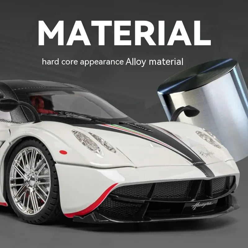 1:18 Pagani Alloy Model with Sound & Light - Realistic Detail for Kids - Fun Gift for Car Lovers