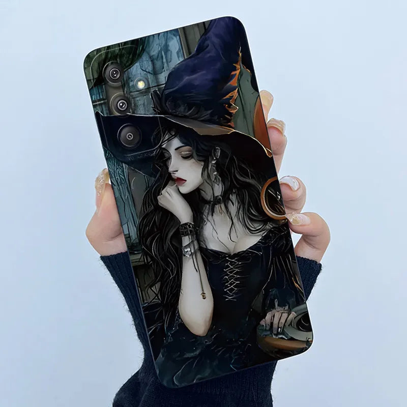 For Samsung Galaxy M34 M35 5G F34 5G Simplicity Flowers Liquid Shockproof Silicone Soft Phone Cover For SamsungM34 5G Case