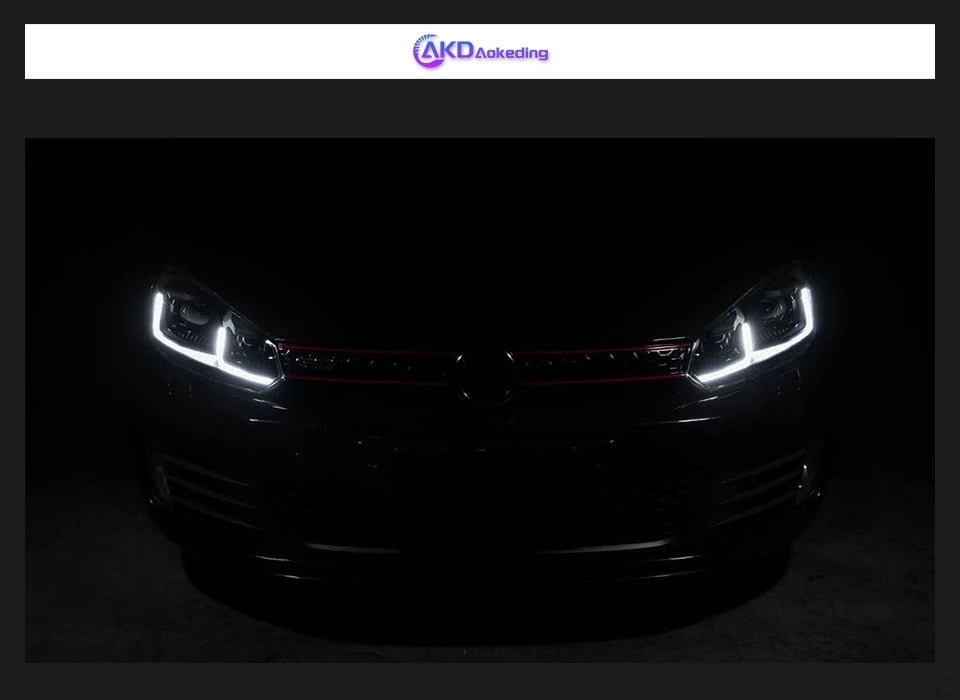 Car Styling Head Lamp for VW Golf 6 Headlights 2009-2012 LED Upgrade 7.5 Design DRL Signal Lamp Hid Bi Xenon Auto Accessories