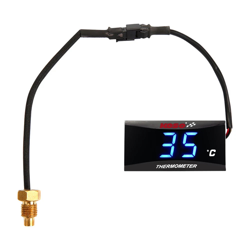Motorcycle Oil Temperature Gauge Koso Oil Temp LCD Digital Universal Instrument For Yamaha Kawasaki Honda