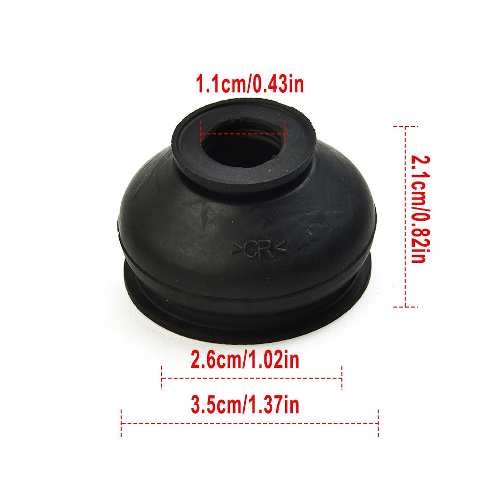 6pcs Ball Joint Boot Suspension Steering Dust Cover Track Tie Linkage Rubber Dust Boot Covers Track Rod End Replacement Kit