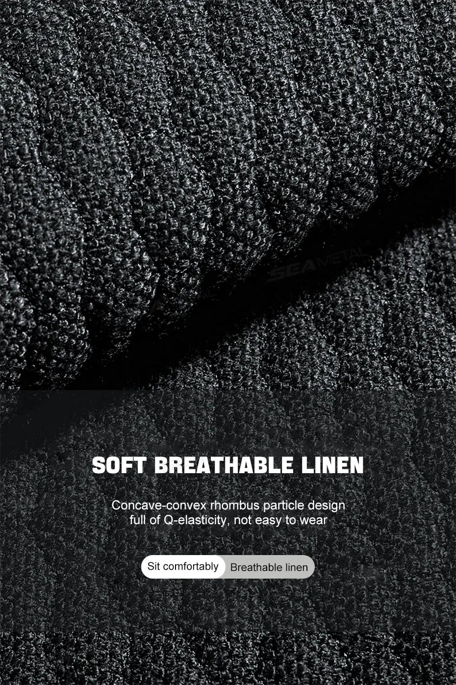 SEAMETAL Four Seasons Car Seat Cover Front Rear Car Seat Cushion Airbag Compatible Seat Protector Breathable Car Accessories