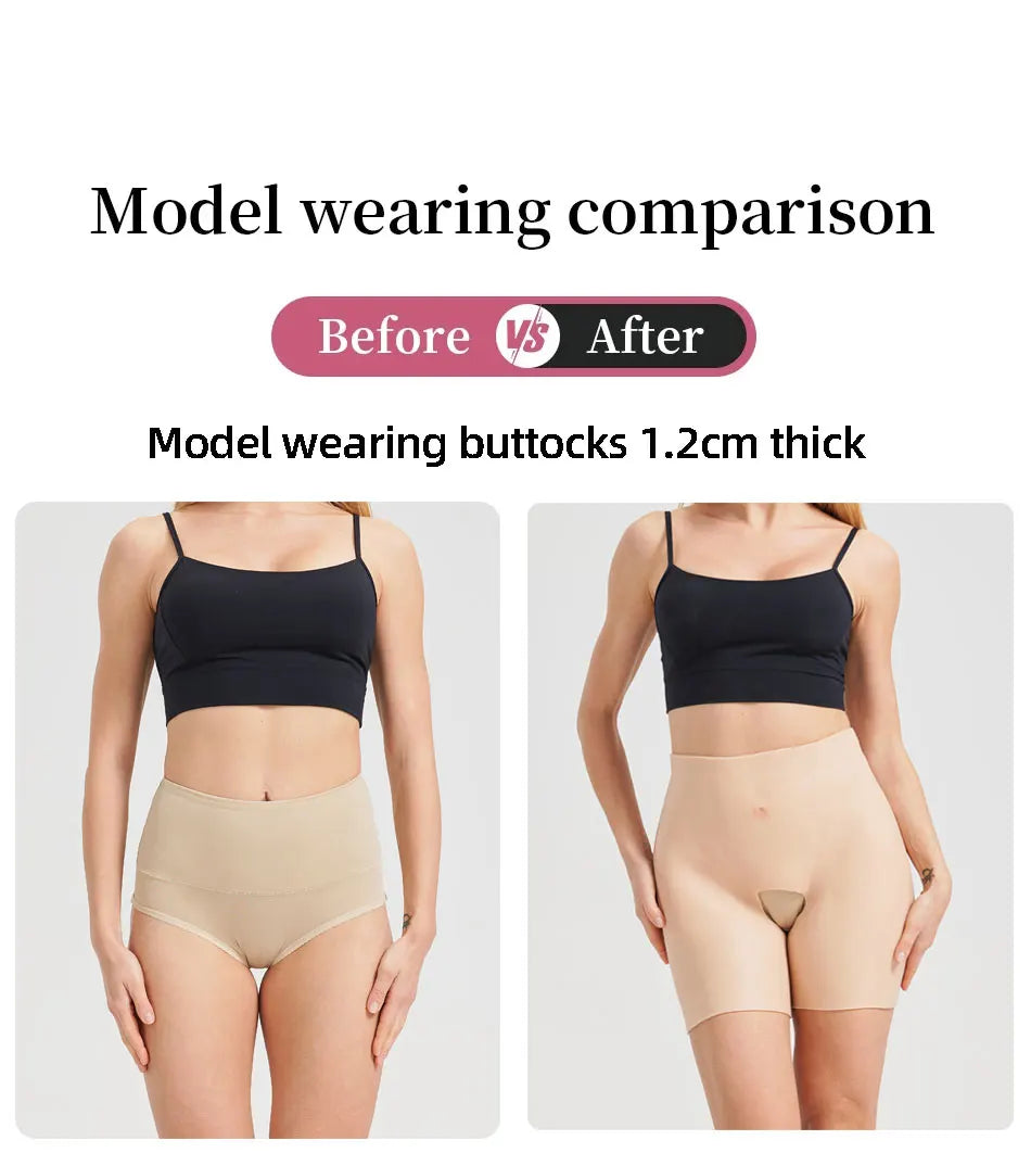 YUERUGOU Oversize Crossdresser Silicone Shape wear Realistic Hip pads and Butt Pads Flexible Hip Enhancer Panties for Drag Queen