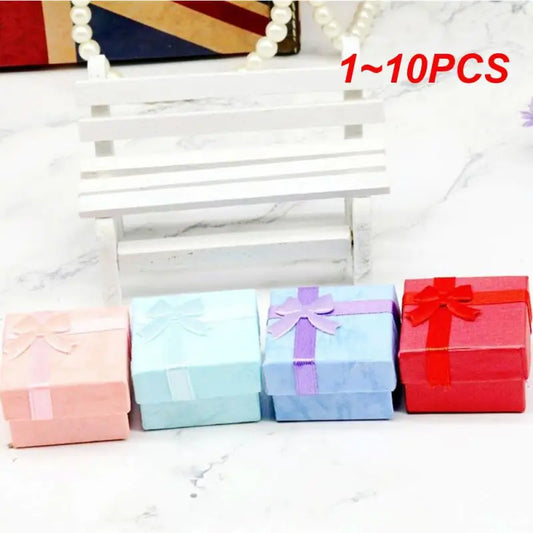 1~10PCS Jewelery Organizers Storage Gift Boxes For Earring Bracelet Necklace European Jewelry Box Princess High Grade Ring Box