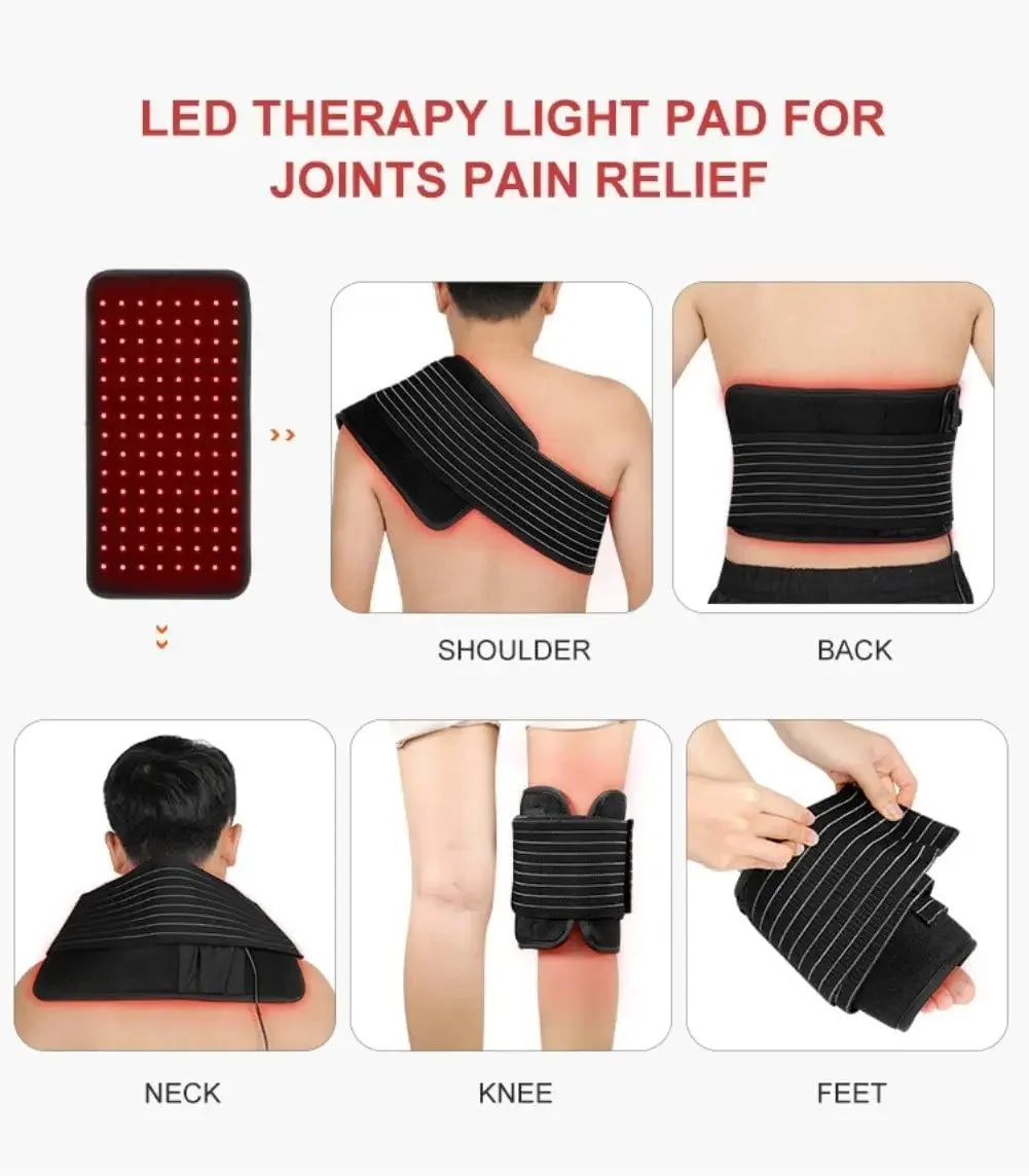 Wholesale LED Red Light Therapy Belt 660&850 nm Infrared Light Therapy Pad for Deep Therapy for Body Joint Muscle Pain Relief