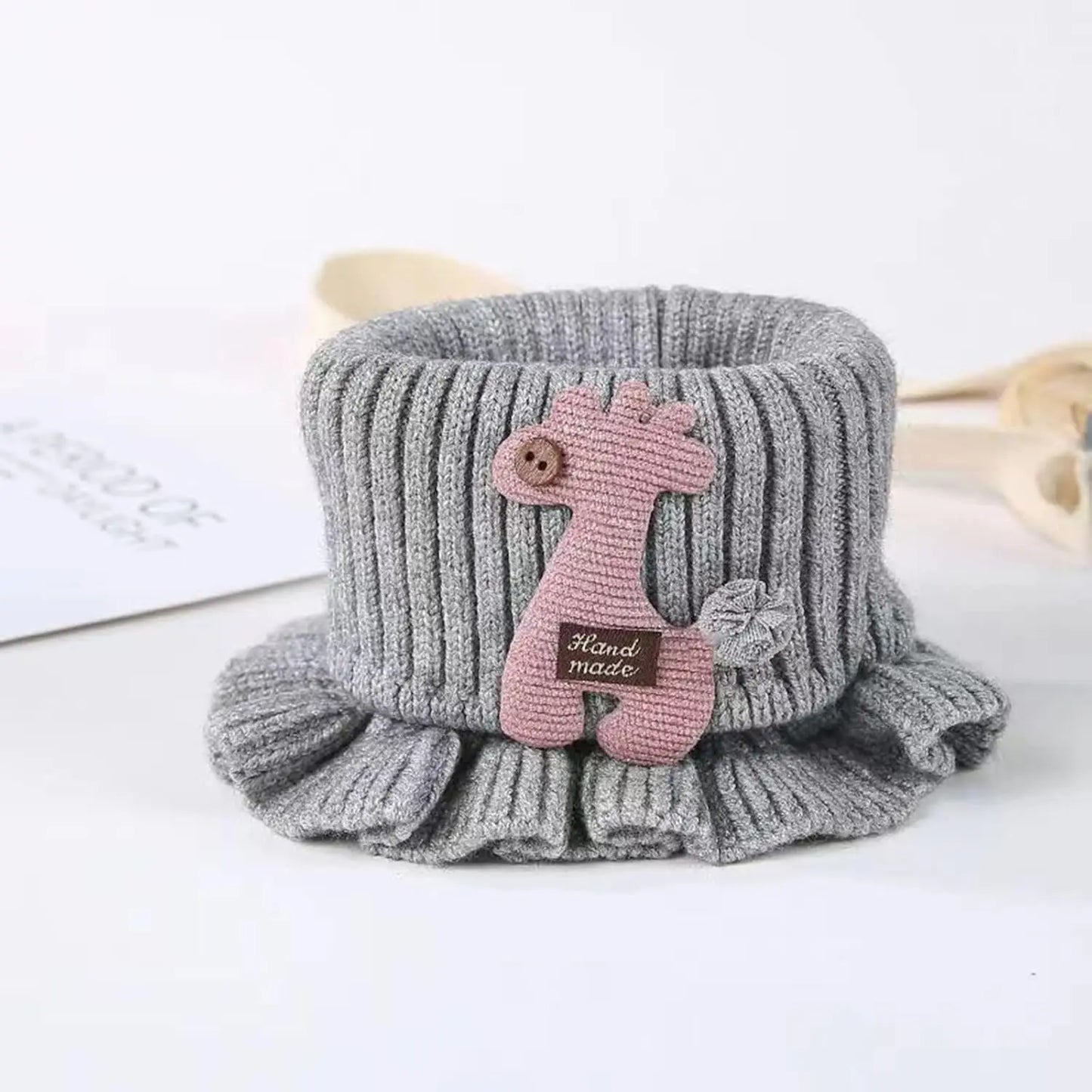 1PC Neck Warmer Scarf Scarf Autumn And Winter Deer Cartoon Neck Cute Versatile Winter Baby Thickened And Warm Gaiter
