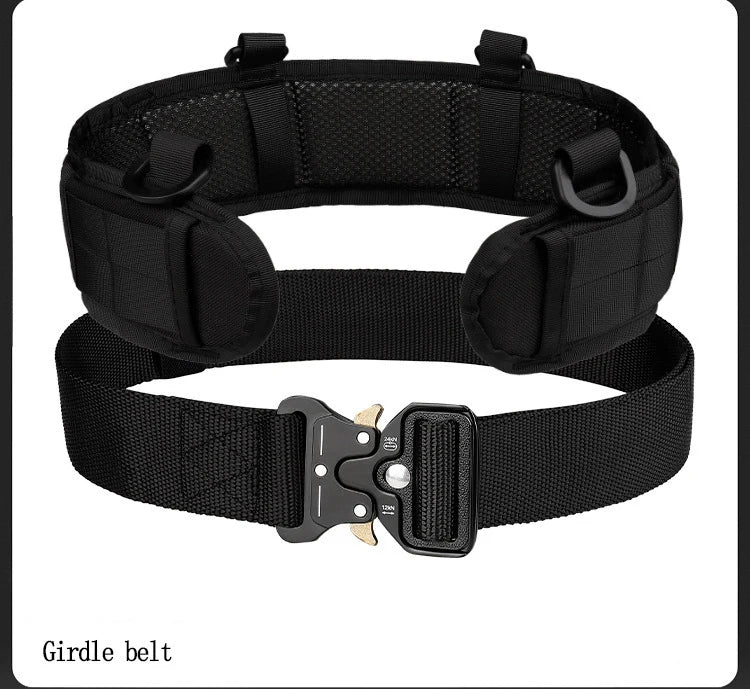 Genuine Tactical Belt Quick Release Outdoor Military Belt Metal Real Nylon Sports Accessories Men And Women Belt Set