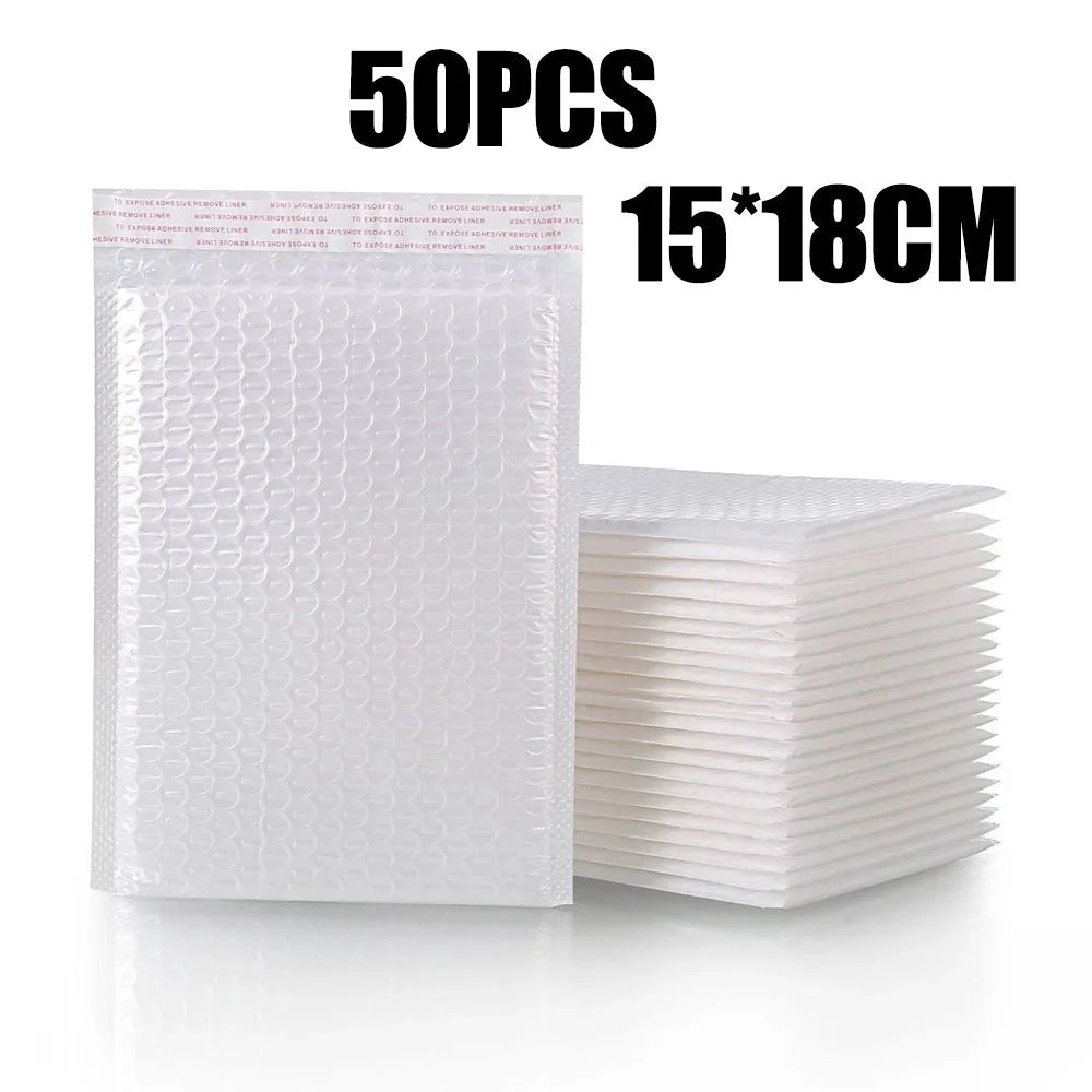 10-100PCS Bubble Mailers Wholesale White Padded Envelope for Packaging Mailing Gift Self Seal Shipping Bags Bubble Envelope