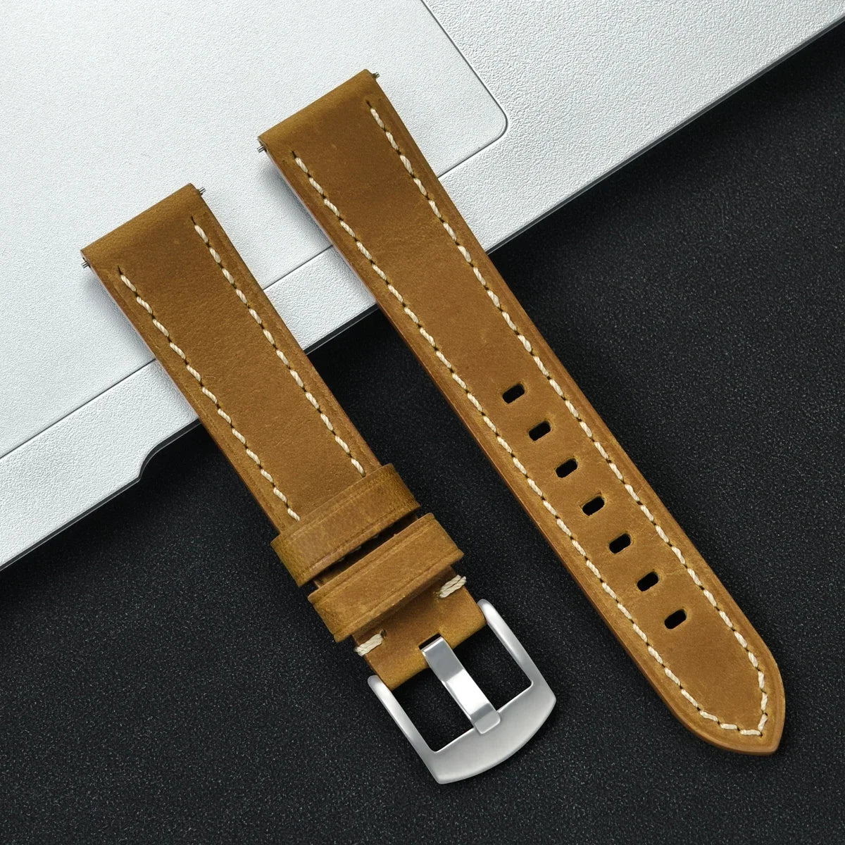22mm 20mm Leather Strap For HUAWEI WATCH GT 4 46mm 4Pro GT3/2 Pro 42mm Soft Band For Samsung Galaxy Watch 7/6/5/4 40mm Wristband