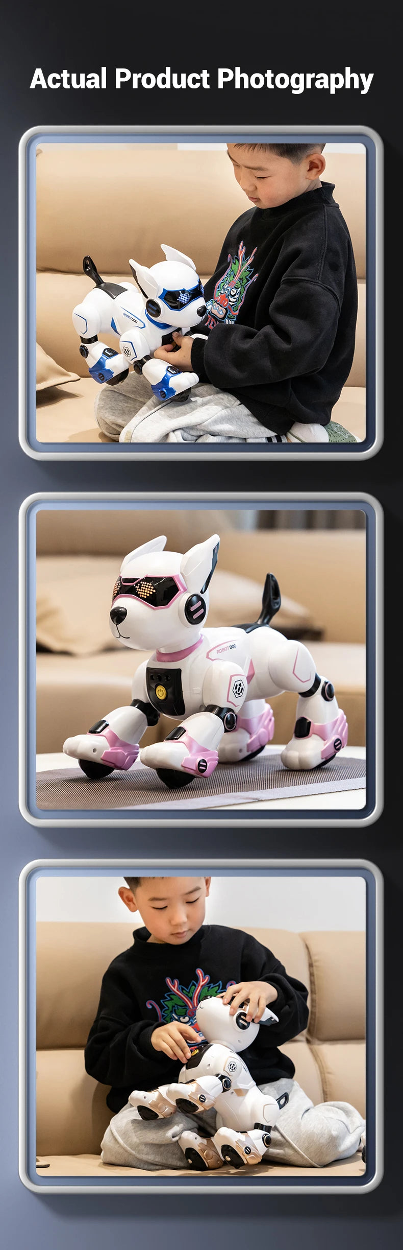 Brand New JJRC R27 Remote Control Robot Dog Voice Control Intelligent Talking Walking And Dancing Light Play Cute Children Gifts