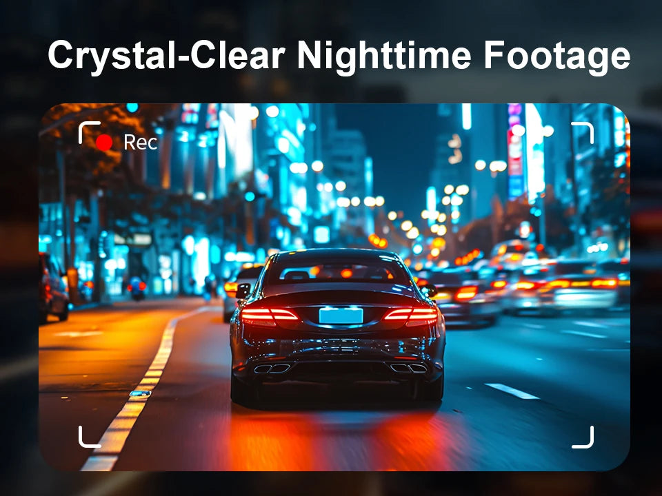 2K Dash Camera For Car DVR Dash Cam In The Car KAWA D5 Video Recorder Emergency Voice Control Night Vision WiFi APP Monitor WDR