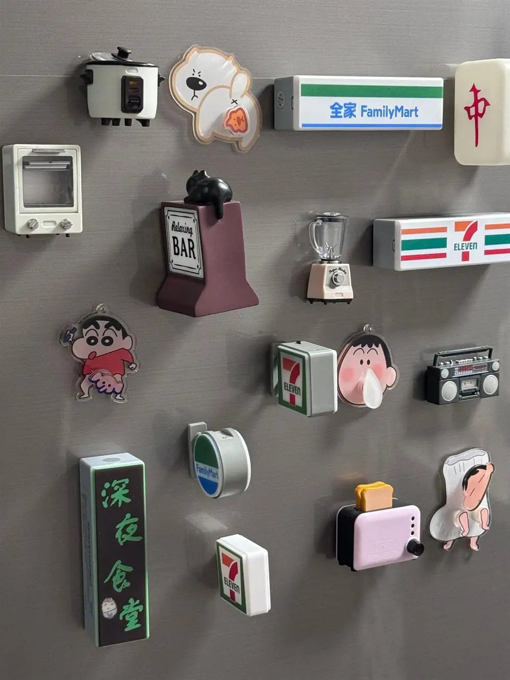 Coffee Shop Magnetic Fridge Stickers Creative Convenience Store Light Signs Home Decorative Ornaments 711 Luminous Light Boxes