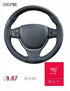 DIY Soft Fiber Leather Steering Wheel Covers Universal braid Car steering-wheel With Needles And Thread Interior accessories