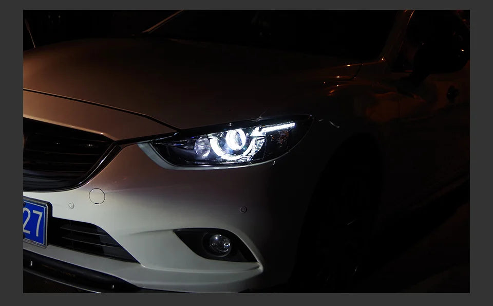 Auto Parts For Mazda 6 Atenza Headlights 2013-2016 latest Styling LED Daytime Lights Dual Projector Car Accesorios Modified