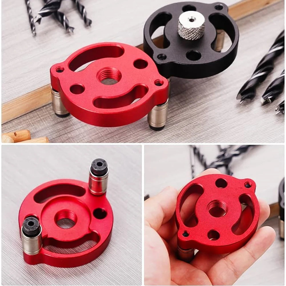 3-10mm Vertical Aluminum Alloy Woodworking Punching Machine with Self Guided Locator Fixture Kit for DIY Furniture Connection