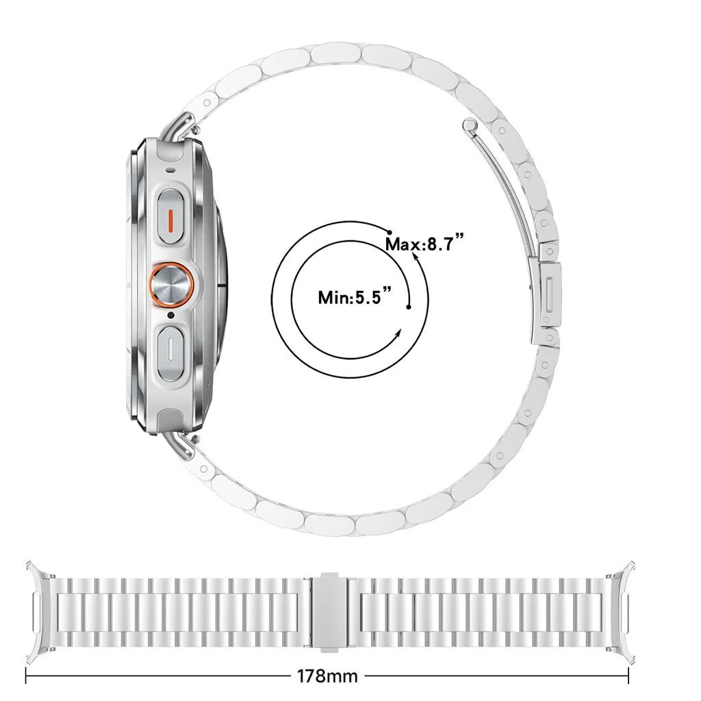 Metal Stainless Steel Strap for Samsung Galaxy Watch 7 Ultra 47mm Quick Bracelet for Galaxy Watch 7 Ultra Replacement Wristband