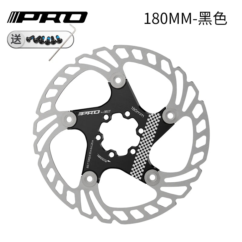 IIIPRO MTB Cooling Disc Brake Heat Dissipation  6 Inch 140/160/180/203mm Rotor Down Hill Floating Bicycle Brake Rotor