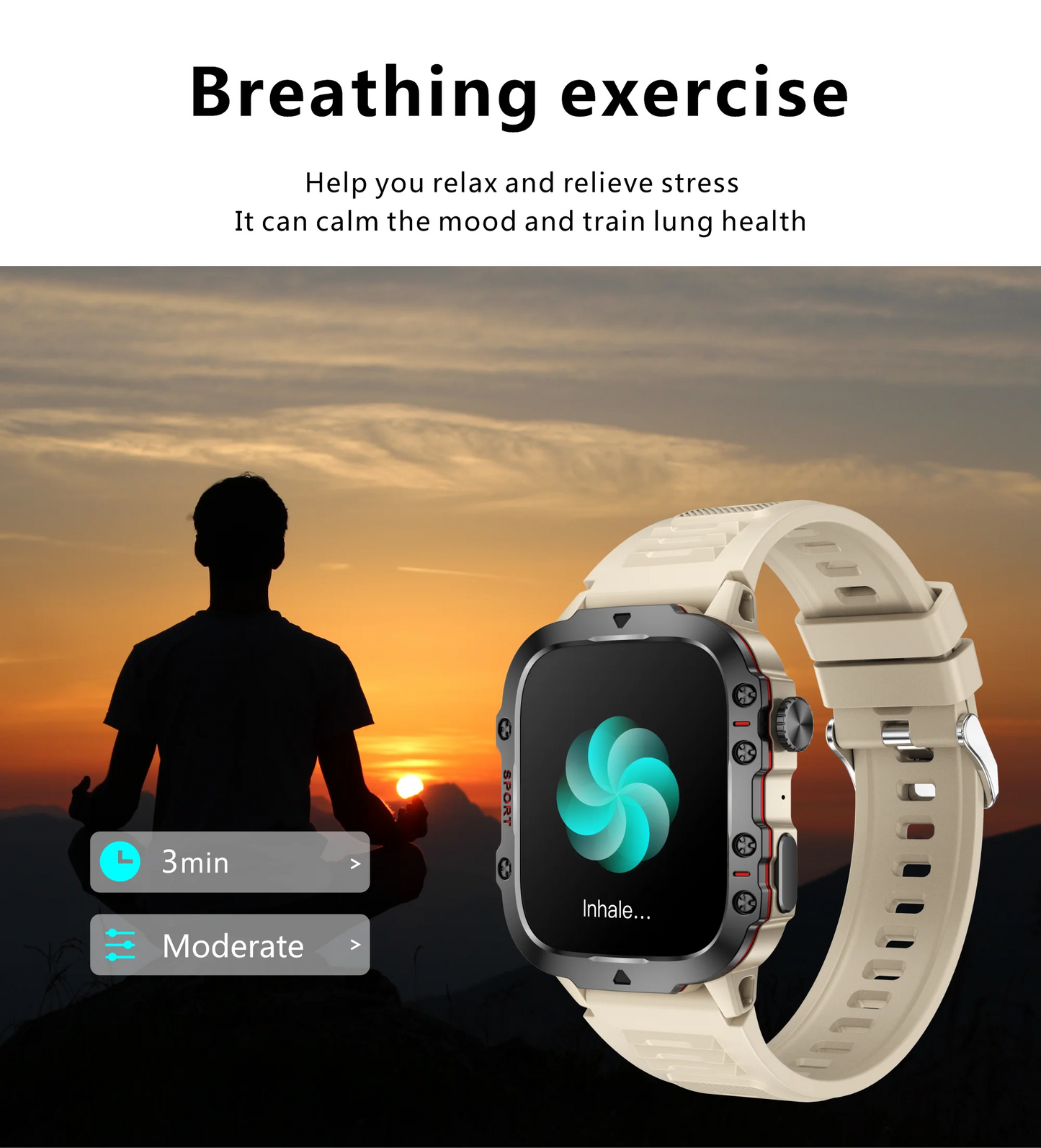 LIGE New Smart Watch 1.96 Inch Screen 420 MAh Bluetooth Call Voice Assistant Watch Sports Fitness Waterproof Smartwatch For Men