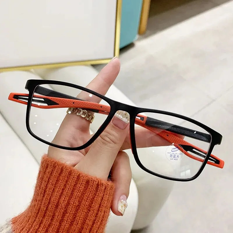 Sports Anti-blue Light Reading Glasses For Men High-definition Ultra-light Reading Glasses For Middle-aged And Elderly Women