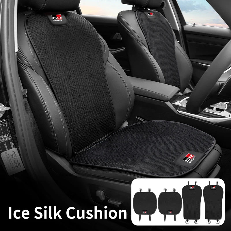 Car Seat Cushion Cover Backrest Protective Pad For Toyota Crown GR Corolla YARIS L Auris C-HR Hilux Vios Rav8 Prius Izoa Reiz