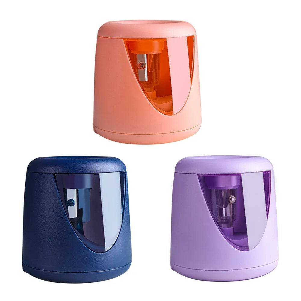 Automatic Electric Pencil Sharpener Multifunctional Cute Sharpener for 6mm-8mm Pencil Primary Students Children Stationery Gift