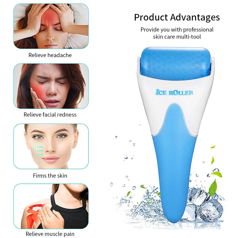 Face Roller Cool Ice Roller Massager Skin Lifting Tool Face Lift Massage Anti-wrinkles Pain Relief Face Women Skin Care Tools