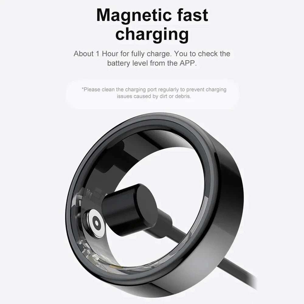 Smart Ring 2024 For Men Women IP68 3ATM Waterproof Multi-sport Mode Smartring R02 Health Monitoring For Xiaomi IOS Accessory