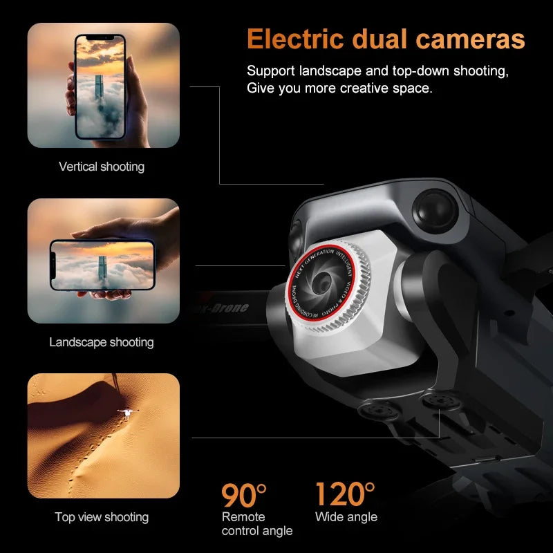 New K6 MAX LCD Screen Drone 8k Profesional HD Camera Brushless Obstacle Avoidance Photography Foldable Quadcopter Toys Gifts
