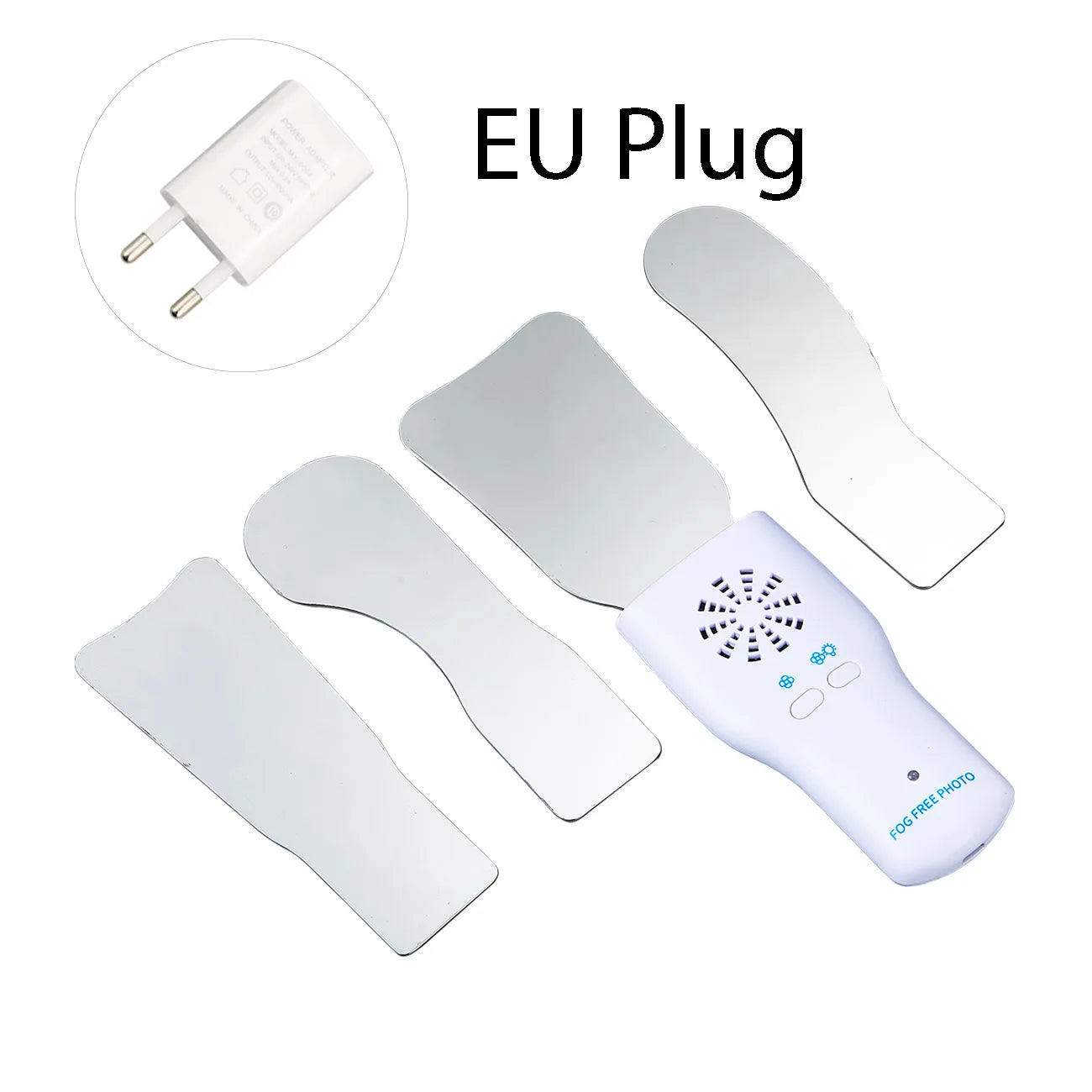 Dental Anti-Fog Mirrors Set Mirror With LED Light Orthodontic Reflectors Fog Free Intraoral Photography Stainless Steel Dentist