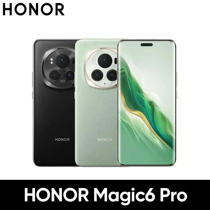 2024 New Global Version HONOR Magic6 Pro Snapdragon 8 Gen 3 6.8'' Quad-Curved Floating Screen 180MP Periscope Telephoto Camera