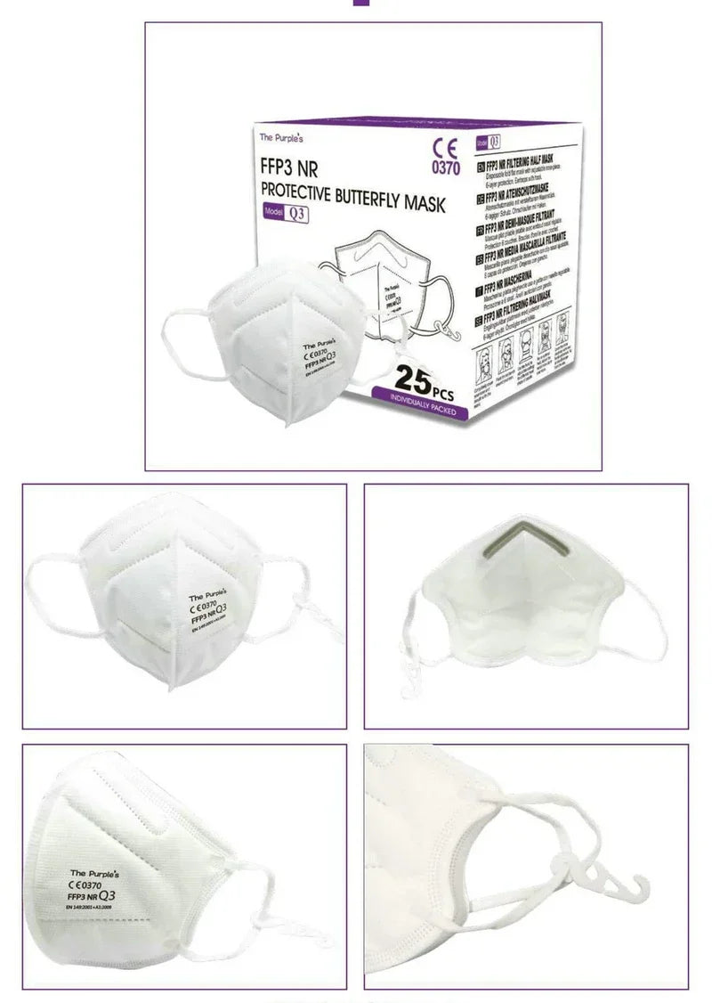 FFP3 CE Masks Safety Dust Respirator Adults 5 Layers Filter Face Mask Mouth Mask FFP2 KN95 Protective Mascarillas